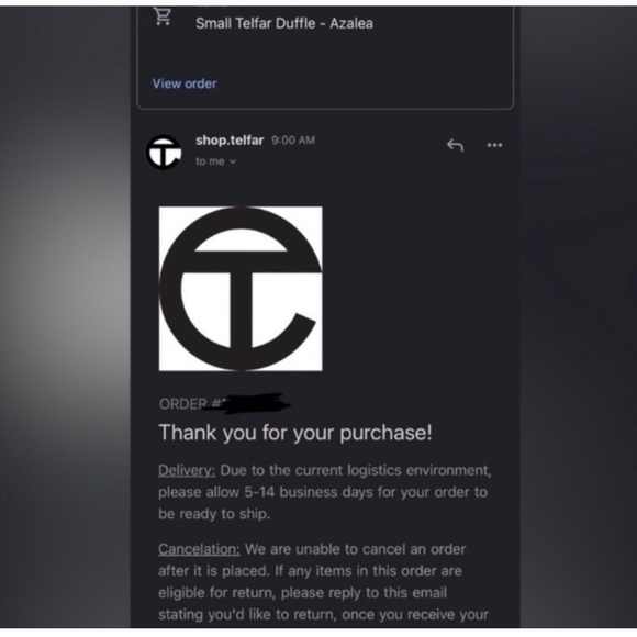 RARE telfar azalea duffle bag purse - Picture 5 of 5